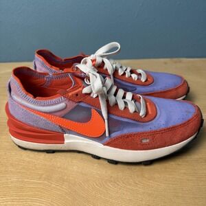 Nike Shoes Womens Size 7 Purple Orange Suede Mesh Running Sneakers DC2533-800